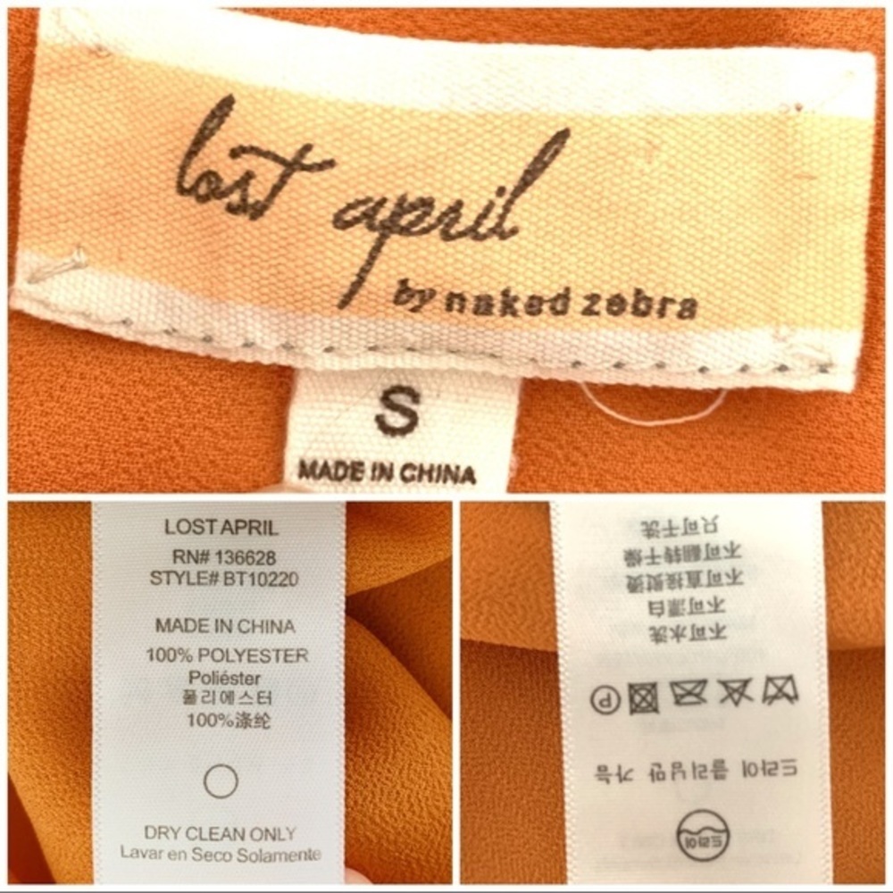 Orange Fringed Boho Embroidered Racerback Tank Top - Picture 3 of 7